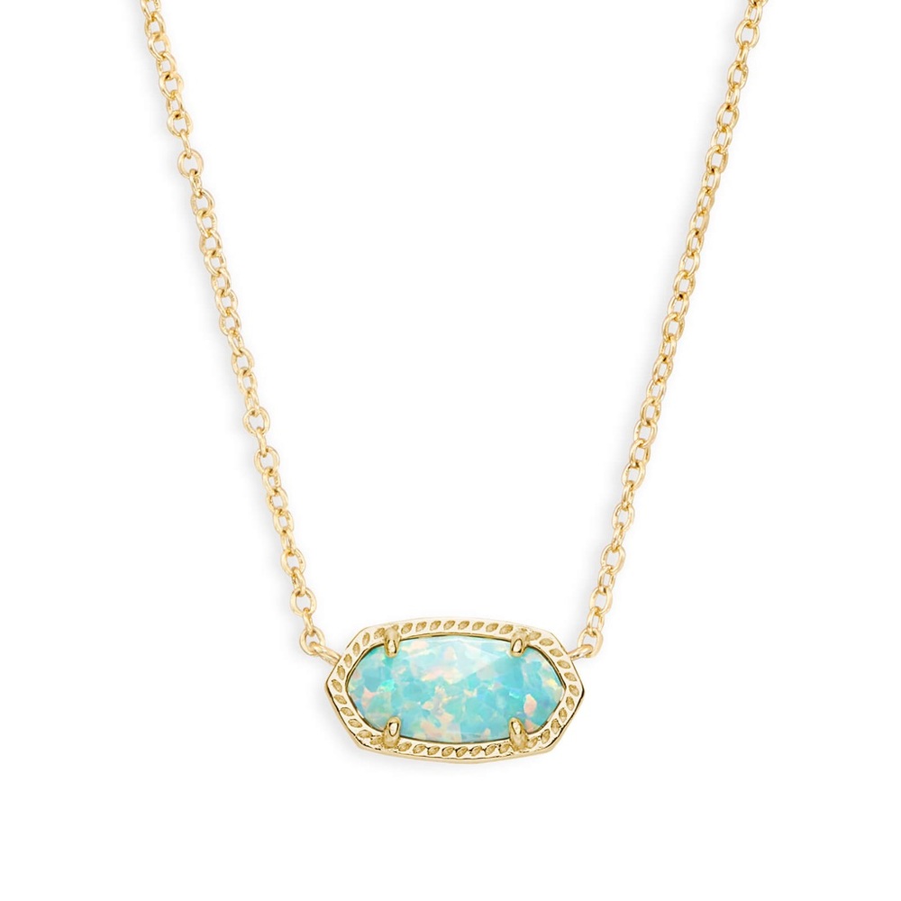 Kendra Scott | Elisa Opal Aqua gold necklace